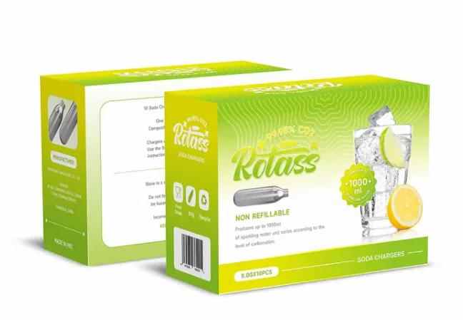 Rotass 8 Gram CO2 Soda Chargers