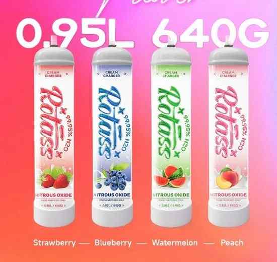 Four flavors Nitrous Oxide Cylinder 640g N2o Whipped Cream Charger