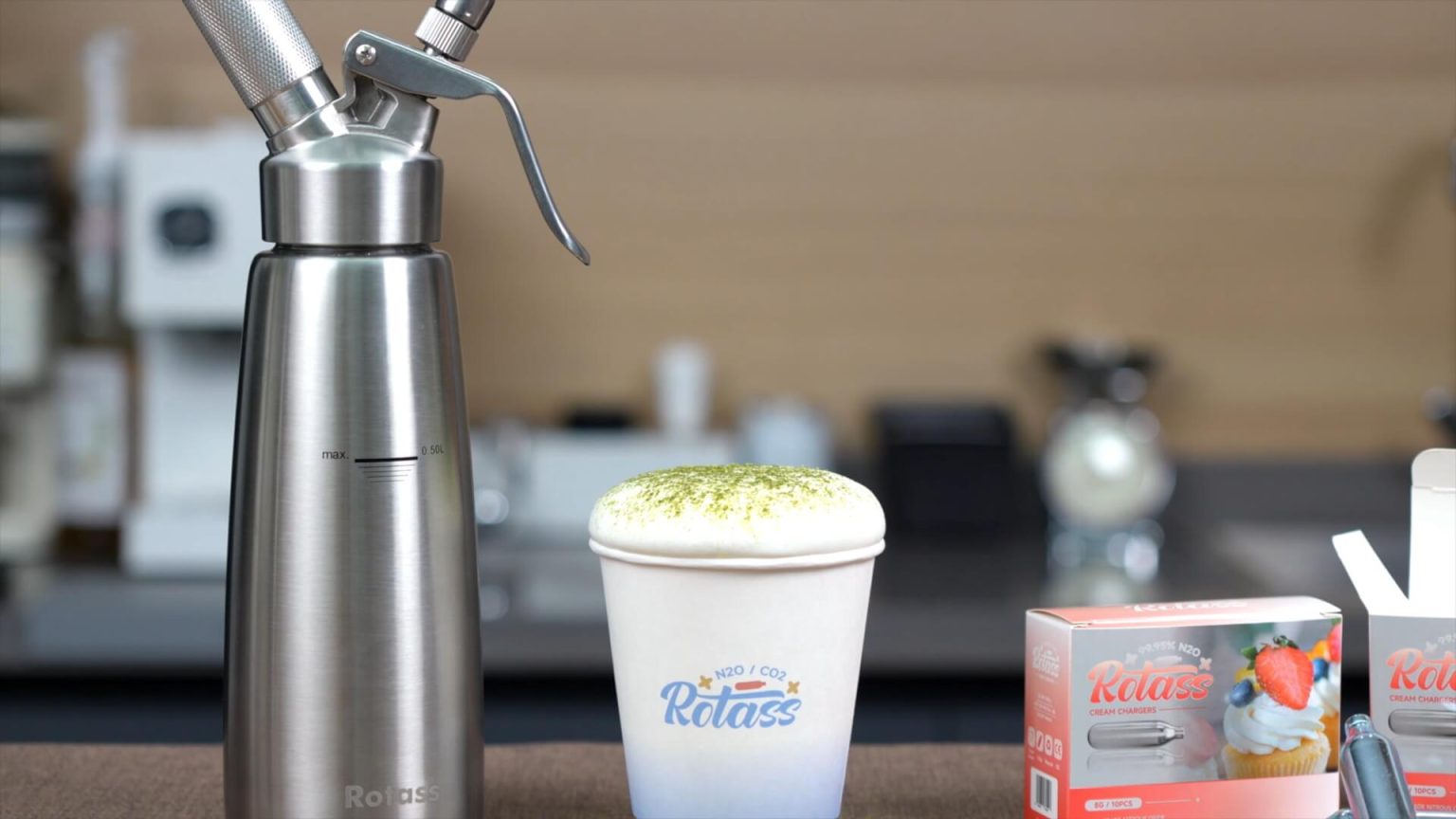 Topping Rasa Macha Professional N2O Cream Charger Manufacturer - Rotass