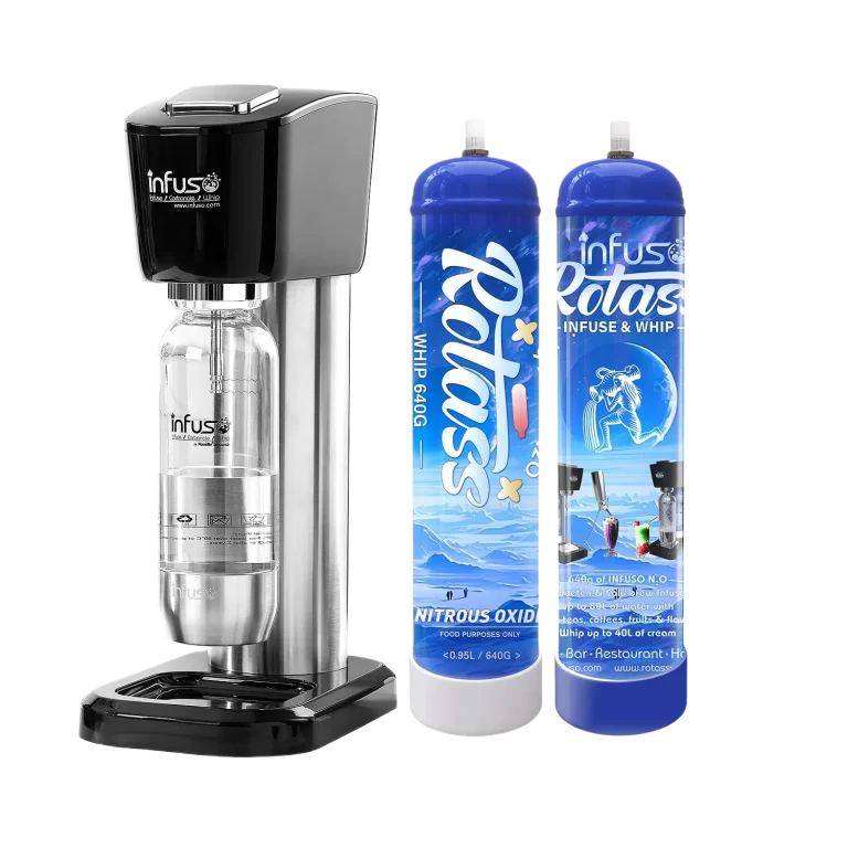 Rotass-Infuso Soda Water Machine for 640g N2O Cylinder