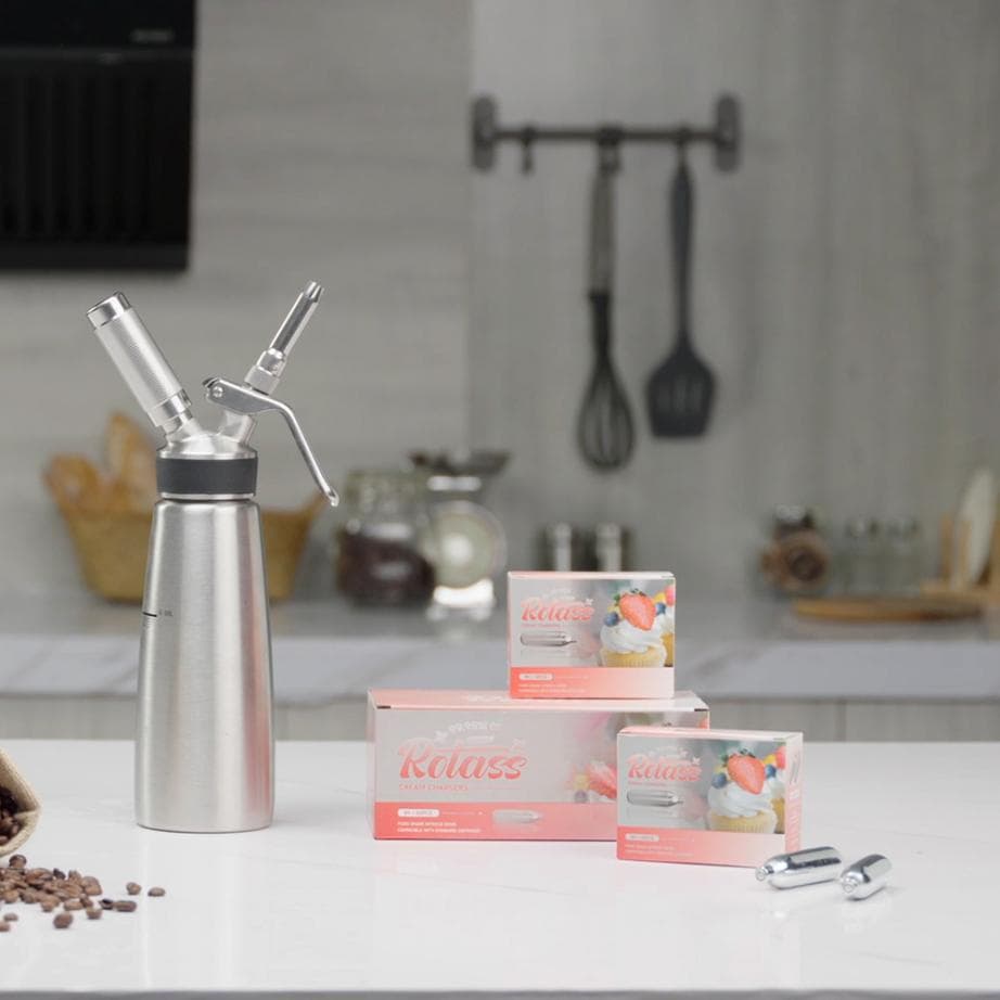 Cream Chargers and a Whipped Cream Dispenser