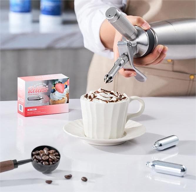 Rotass Cream Chargers and Whipped Cream Dispenser