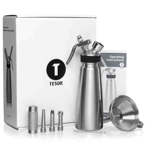 Tesor Stainless Steel whipped cream dispenser