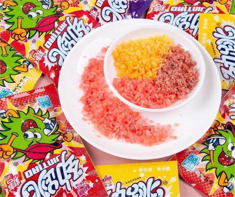 Food-grade carbon dioxide popping candy