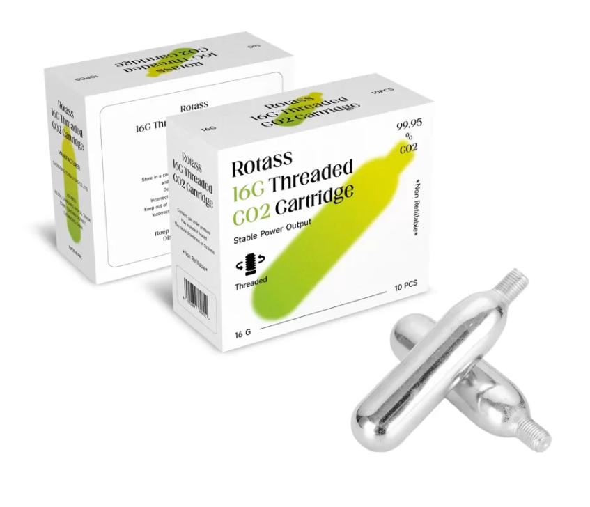 16g threaded CO₂ cartridge