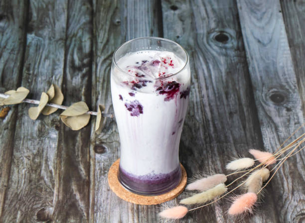 Blueberry Iced Latte