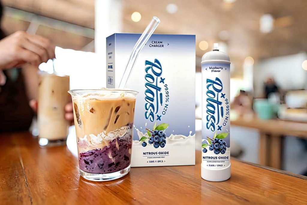 Blueberry Iced Latte