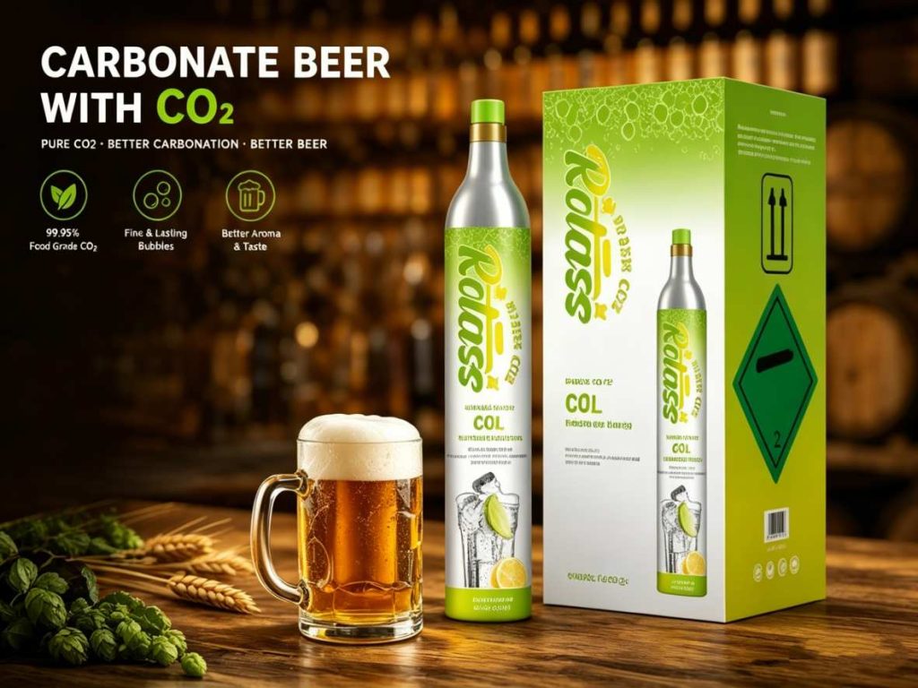 Carbonate Beer with CO2 Chargers