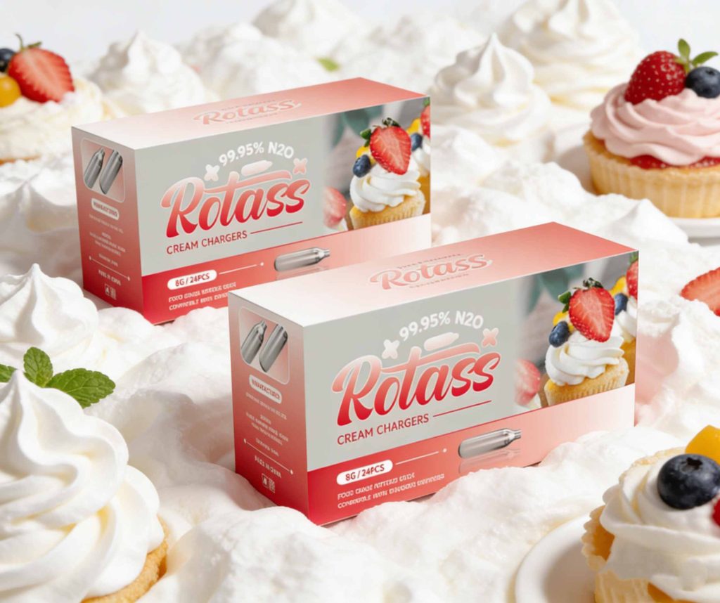 Rotass whipped cream charger