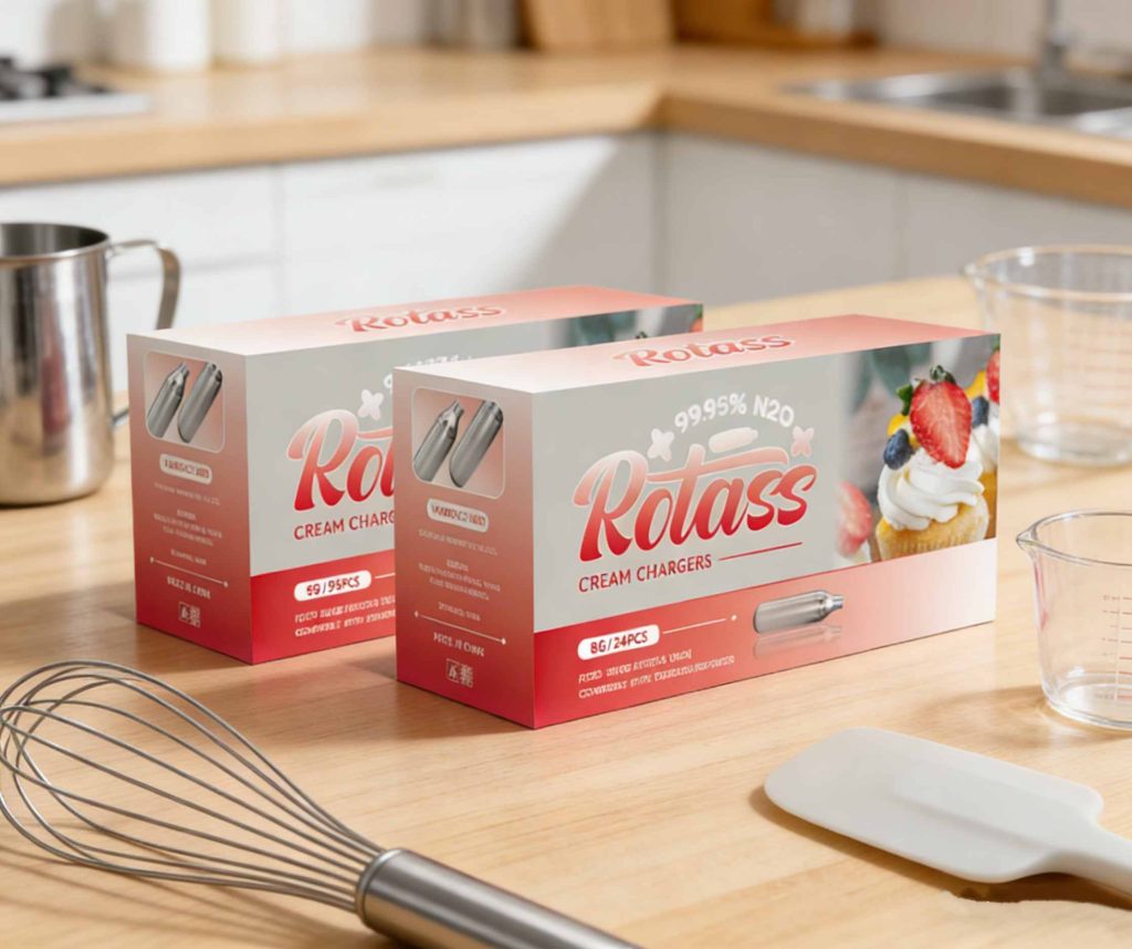 Rotass whipped cream charger