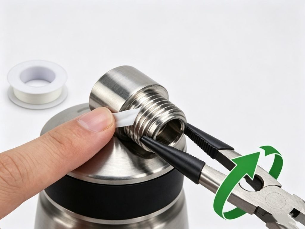 cream whipper charger got stuck