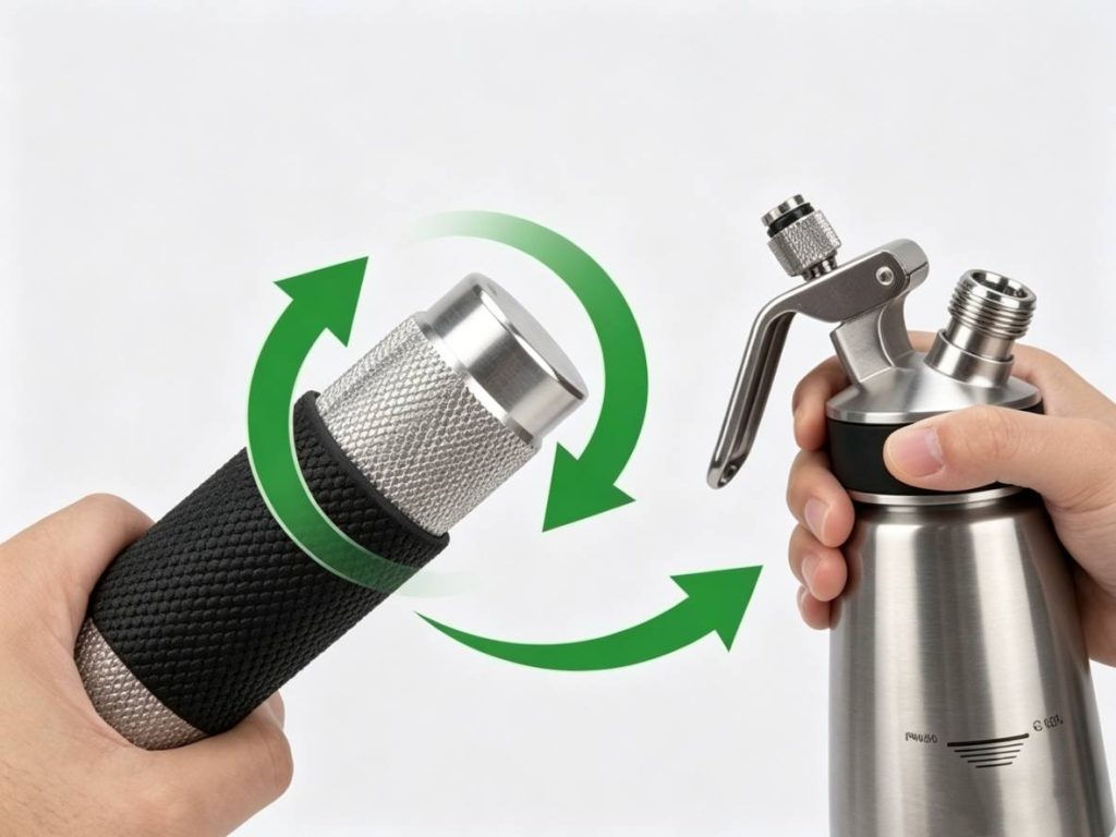 cream whipper charger got stuck