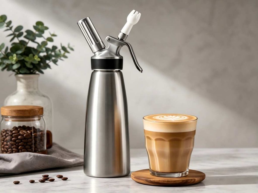 Make Latte Art with N2O whipper