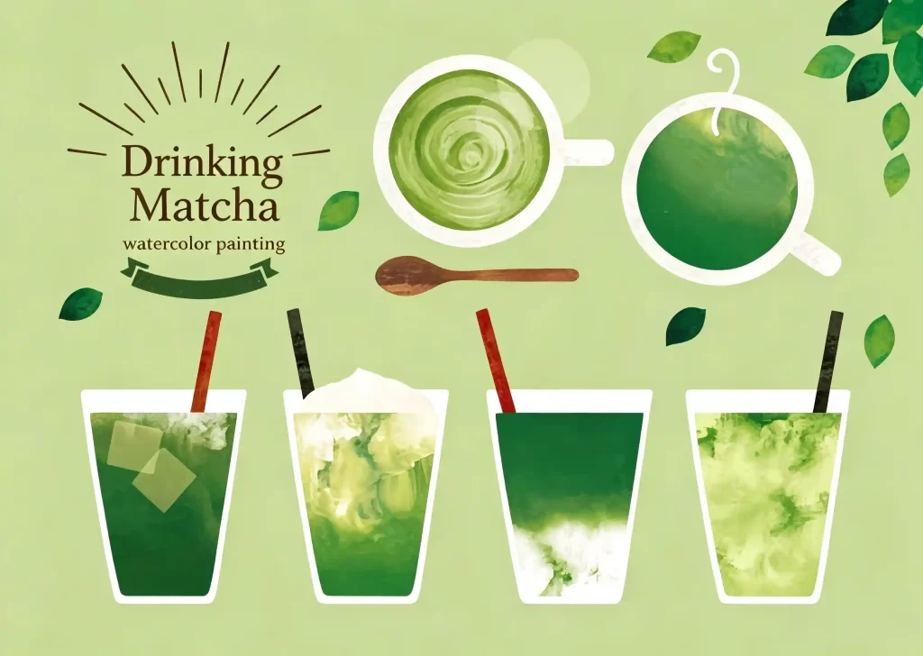 Drinking Matcha